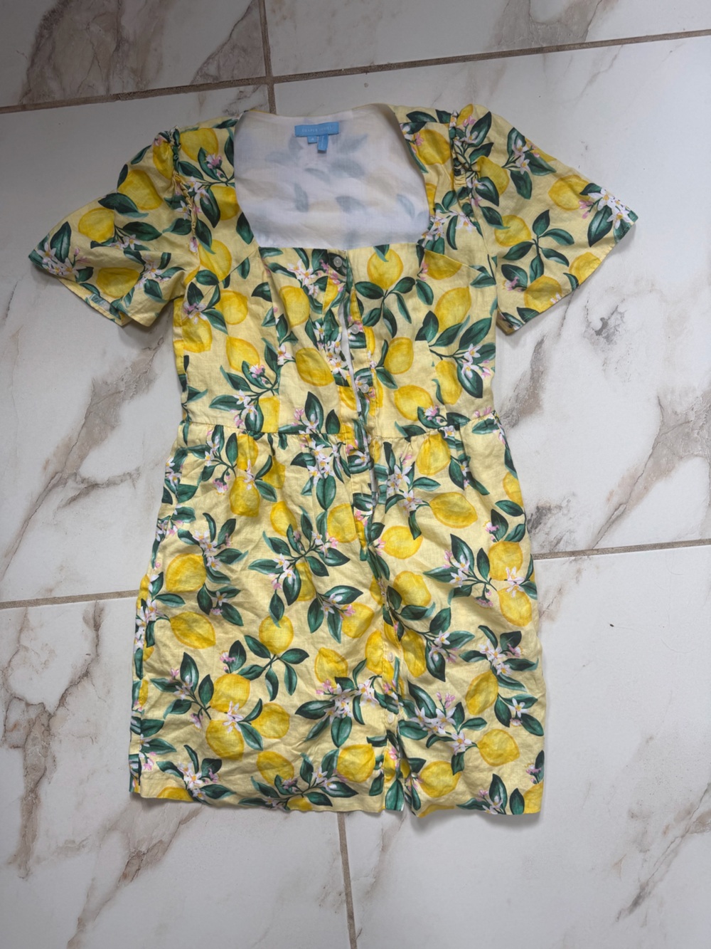 Draper James Lemon-Print Dress